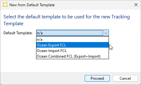 Default template FCL