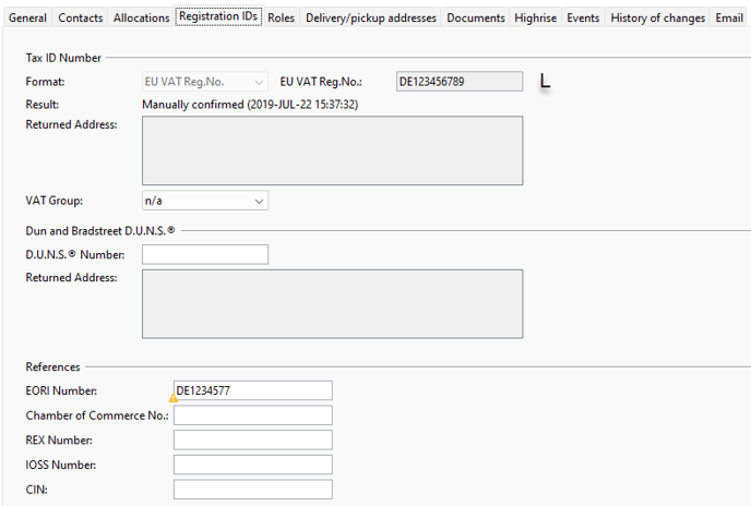 Partner_Registration IDs