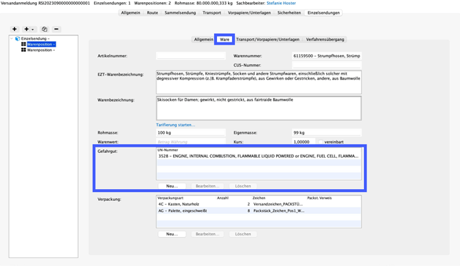 Versandan._Einzelsend._Warenpositionen_Ware_1