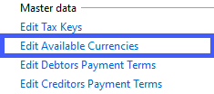 edit available currencies