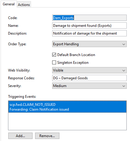 exception templates