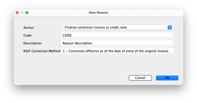 new reason_Finalize_correction